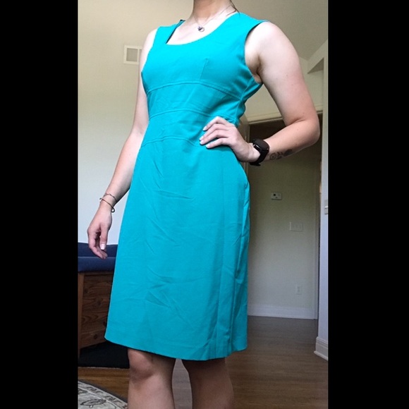 ✨3 for $10✨ Teal Worthington Work Dress - Picture 2 of 6